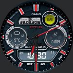 Casio MT-G Watch Red Dials