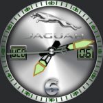 Jaguar Chrome & Green Dial