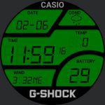 Casio Shock Green Grey Illuminator