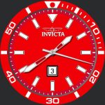 Invicta Dive Watch In Red