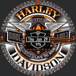 Rotating Harley Davidson