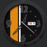 Orange Racing Stripe Watch