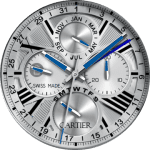 Rotonde De Cartier Perpetual Calendar Chronograph Watch (Nate K Design)