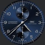 IWC Portugieser Chronograph 3714 blue v3l