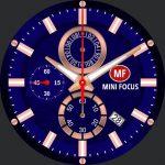 Mini Focus Chronograph Chronometer Blue Rose Gold