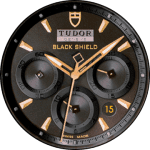 Tudor Black & Gold Shield