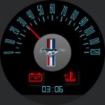 Mustang Speedometer Dark