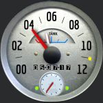 Vintage Speedometer Round