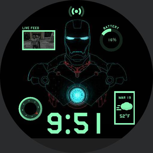 Marvel Iron Man WatchFaces for Smart Watches