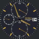 Seiko Chronograph 100m Gold Accents