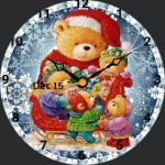 Christmas Teddy Bear Santa Admin Design