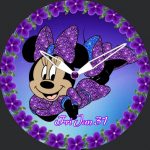 Purple Minnie Animated Background