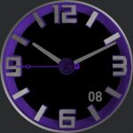Purple 3D Watch Face