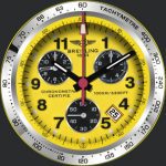 Breitling Aeromarine Chrono Avenger M1 A73360 Yellow Mens Watch Dial 32mm