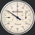 Meistersinger Paleograph Blue Silver And Cream