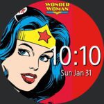 Wonder Woman Cartoon Digital Watch