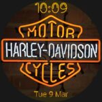 Harley Davidson Neon Watch