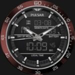 Pulsar Dual Moded Red Watch