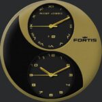 Fortis Vintage Dual Time yin yang Dial