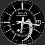 Seiko Springdrive Gmt 5r66 Snr009