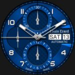 Louis Erard Heritage Chrono Dim Options Blue Watch
