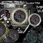 Collection Mach Watch Concorde AirSpeed GMT ETA-Valjoux 7754, 2in1 silver & black Limited Edition