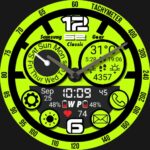 Multi Function For Gear S2 Yellowgreen Watch