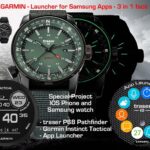 TRASER H3 „P68 Pathfinder“ – GARMIN „Instinct Tactical“ – Samsung App Launcher