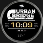 Urban Bridge Time Digital Gold Watch