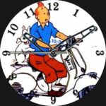 Tintin Bike Ride Analog Watch
