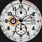 Avi-8 Classic Chrono White Dial Watch