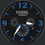 Fossil Blue on Black