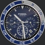 Fossil Crewmaster Sport Chronograph Navy Blue