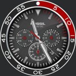 Fossil Crewmaster Sport Chronograph Red