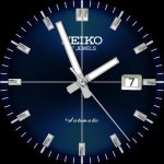 Seiko Automatic 17 Jewels Blue Dial Silver